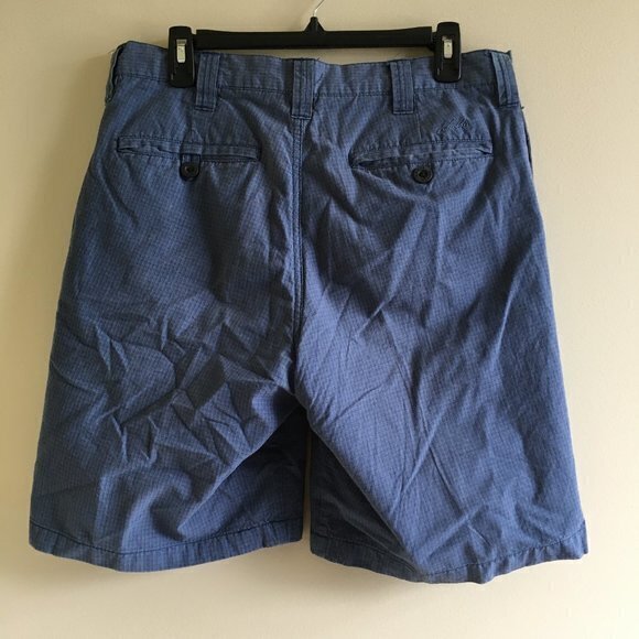 HOBIE 1950 VINTAGE SHORTS PLAID SIZE 32 NAVY BLUE - Picture 2 of 5